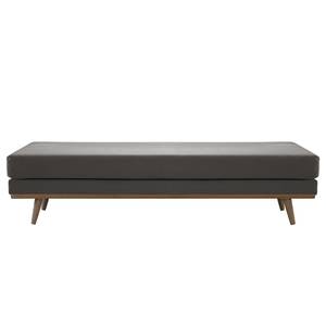 Banc capitonné BOVLUND Velours Sadia: Gris foncé