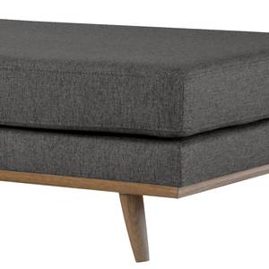 Banc capitonné BOVLUND Velours Lark: Gris foncé