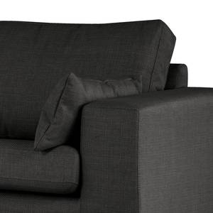 2-Sitzer Sofa BOVLUND Strukturstoff Otrera: Schwarz