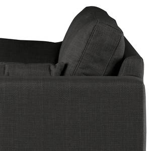 2-Sitzer Sofa BOVLUND Strukturstoff Otrera: Schwarz