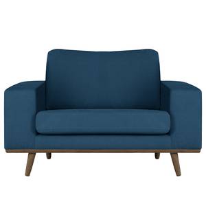 Fauteuil BOVLUND structuurstof - Geweven stof Vele: Blauw