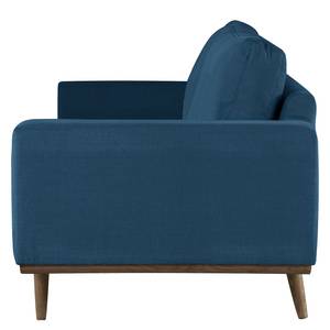 Fauteuil BOVLUND structuurstof - Geweven stof Vele: Blauw