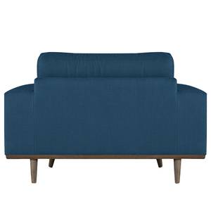 Fauteuil BOVLUND structuurstof - Geweven stof Vele: Blauw