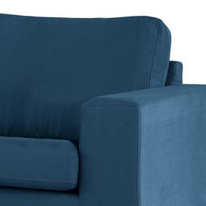 Fauteuil BOVLUND structuurstof - Geweven stof Vele: Blauw