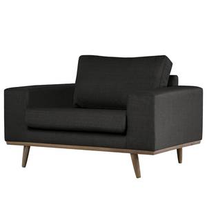 Fauteuil BOVLUND structuurstof - Structuurstof Otrera: Zwart