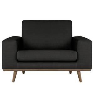 Fauteuil BOVLUND Tissu structuré - Tissu structuré Otrera: Noir