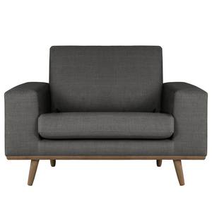 Fauteuil BOVLUND structuurstof - Structuurstof Otrera: Donkergrijs