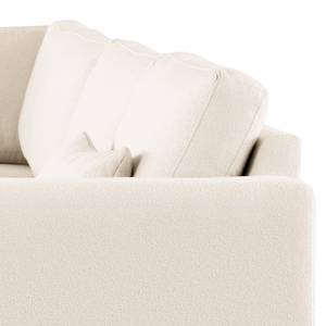 Ecksofa BOVLUND mit Ottomane Bouclé Stoff Eurona: Beige - Ottomane davorstehend links