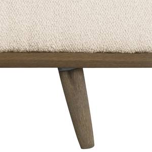 Ecksofa BOVLUND mit Ottomane Bouclé Stoff Eurona: Beige - Ottomane davorstehend links