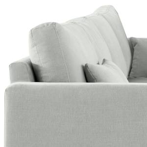 Ecksofa BOVLUND mit Longchair Baumwollstoff Vele: Grau - Longchair davorstehend links