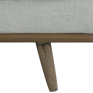 Divano con chaise longue BOVLUND Tessuto Vele: grigio - Longchair preimpostata a destra