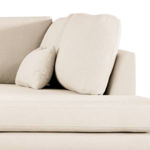 Ecksofa BOVLUND mit Ottomane Bouclé Stoff Eurona: Beige - Ottomane davorstehend rechts