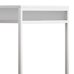 Armoire à vêtements Nikko 186 cm tiroirs Blanc alpin - Poignée en métal