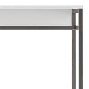 Kleiderschrank Nikko 186 cm Schubladen Alpinweiß - Metallgriff