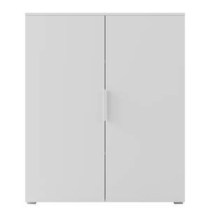 Armoire à vêtements Nikko 186 cm portes Blanc alpin - Poignée en métal