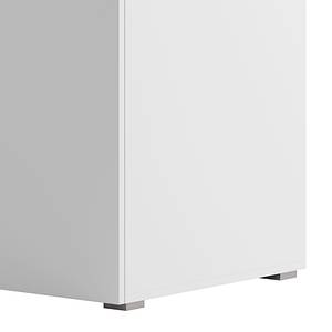 Armoire à vêtements Nikko 186 cm tiroirs Blanc alpin - Pousser pour ouvrir