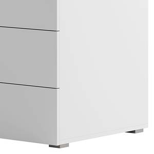 Armoire à vêtements Nikko 186 cm tiroirs Blanc alpin - Pousser pour ouvrir