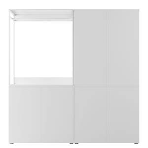 Kleiderschrank Nikko 186 cm Türen Alpinweiß - Push to open