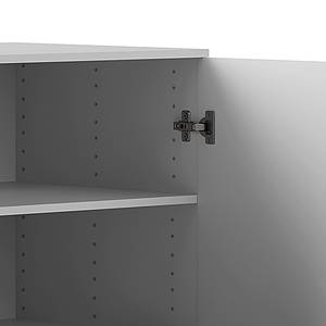 Kleiderschrank Nikko 186 cm Türen Alpinweiß - Push to open