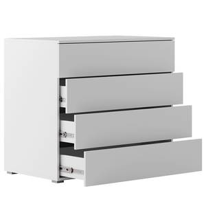 Kleiderschrank Nikko 93 cm geschlossen Alpinweiß - Push to open