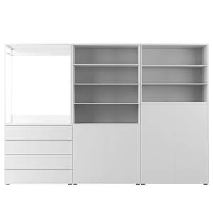 Armoire Nikko 279 cm - Type A Blanc alpin - Pousser pour ouvrir