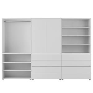 Armoire Nikko 279 cm - Type B Blanc alpin - Pousser pour ouvrir