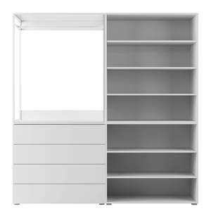 Armoire ouverte Nikko - Type B Blanc alpin - Pousser pour ouvrir