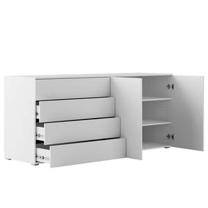 Dressoir Nikko met deuren alpinewit - Push to open