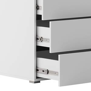 Dressoir Nikko met deuren alpinewit - Push to open