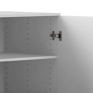 Dressoir Nikko met deuren alpinewit - Metalen handgrepen