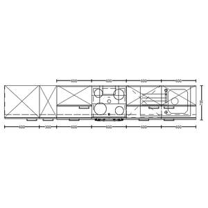 Küchenzeile High-Line Cascada Variante C Mintgrün - Breite: 330 cm - Ausrichtung links - Ohne Elektrogeräte