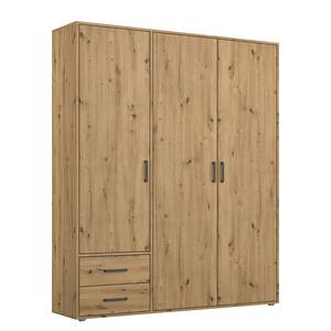 Drehtürenschrank Voyager Eiche Artisan Dekor - Breite: 140 cm - Mit Schubladen