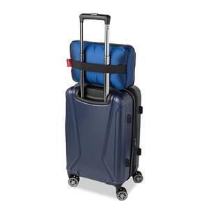 Piumino Travel Plaid Cotone / piume - 135 x 200 cm - Blu