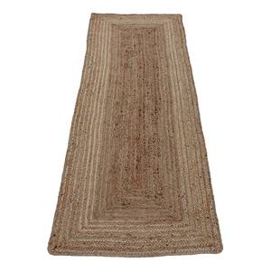 Tapis de couloir en jute Nele Jute - Naturel - 80 x 500 cm