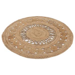 Tapis en jute Ella Jute - Naturel - 120 x 120 cm