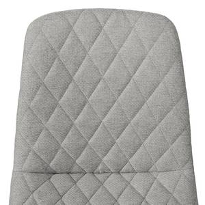 Chaises capitonnées Farelas Tissu Stefka: Gris clair - Lot de 2