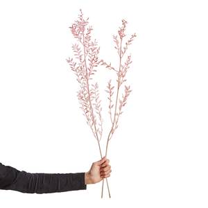 Kunstblume FLOWER MARKET Ruscus Pflanzenblatt - Hellrosa - Hellrosa - Höhe: 1 cm