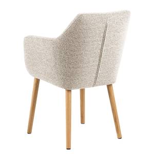 Armleunstoel NICHOLAS Bouclé Stof Moena: Beige - Stoel