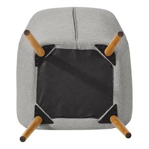 Sedia con braccioli TILANDA Tessuto Stefka: grigio chiaro - 1 sedia