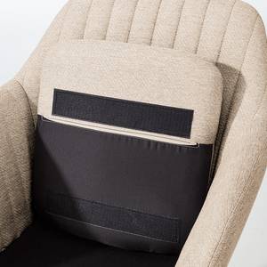 Sedia con braccioli TILANDA Tessuto Stefka: beige - 1 sedia