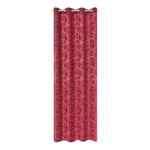 Gordijn Lenny polyester - 140 x 245 cm - Rood