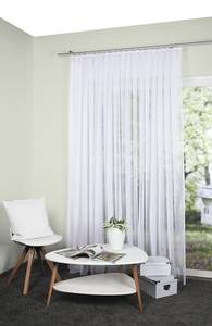 Vitrage Flamio polyester - wit - 600 x 175 cm