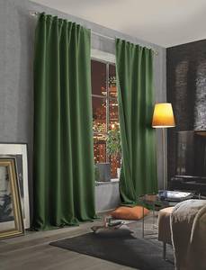 Rideau phonique Acustico Polyester - Vert olive - 135 x 245 cm