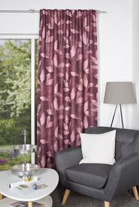 Rideau occultant Ateka Polyester - Bordeaux - 135 x 245 cm