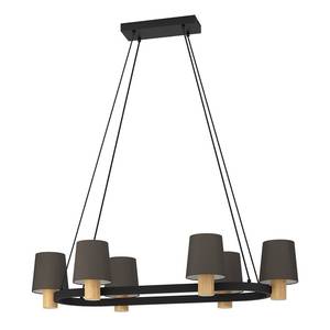 Luminaires suspendus EDALE Noir - Marron - Bois manufacturé - Métal - 510 x 110 x 108 cm