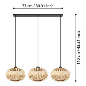 Luminaires suspendus AMSFIELD 1 Noir - Métal - 260 x 110 x 96 cm