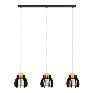 Luminaires suspendus STILLINGTON 1 Noir - Marron - Bois manufacturé - Métal - 180 x 110 x 88 cm