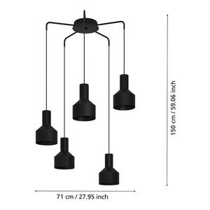 Pendelleuchte Casibare Stahl - 5-flammig - Flammenanzahl: 5