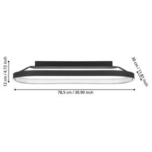 Deckenleuchte Cordiales Aluminium / Polycarbonat - 1-flammig - 79 x 30 cm