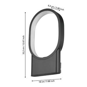 Deckenleuchte Cordiales Aluminium / Polycarbonat - 1-flammig - 18 x 7 cm